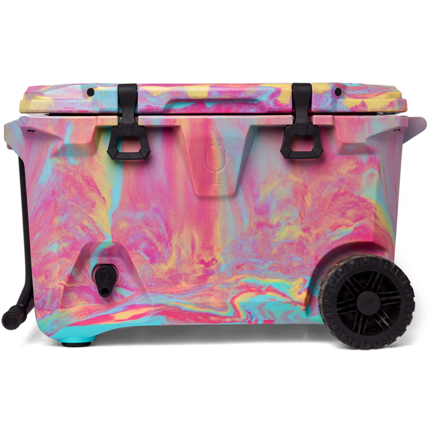 Br�Tank 55-Quart Rolling Cooler | Rainbow Swirl